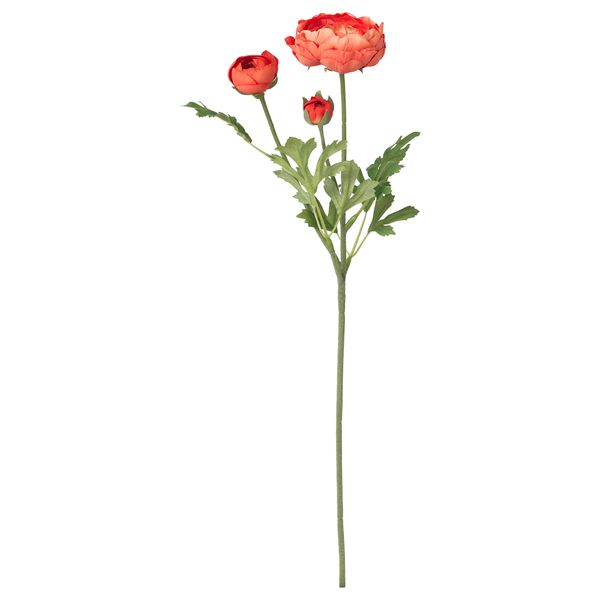 Цветок искусственный СМИККА, лютик, оранжевый (52 см) - фото 1