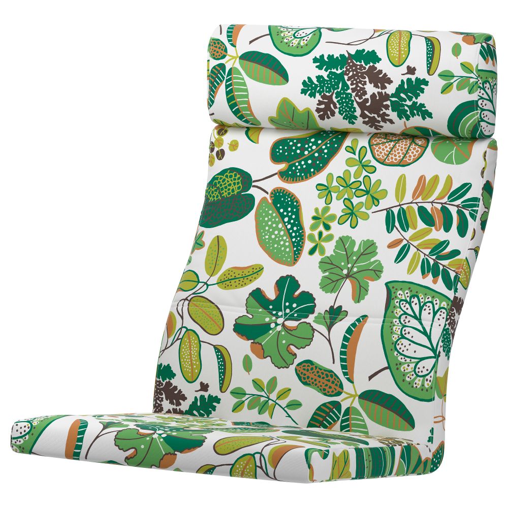 Подушка-сиденье на кресло ПОЭНГ, Симмарп зеленый - фото 1