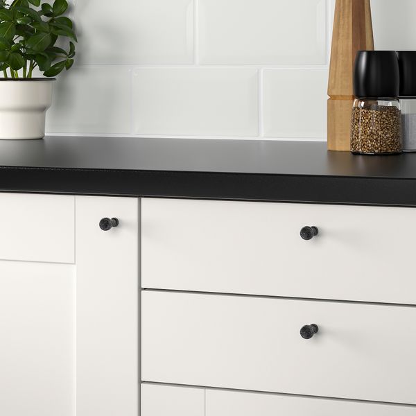 Ручка мебельная, 14 мм, черный IKEA MÖLLARP 102.730.90 - фото 3