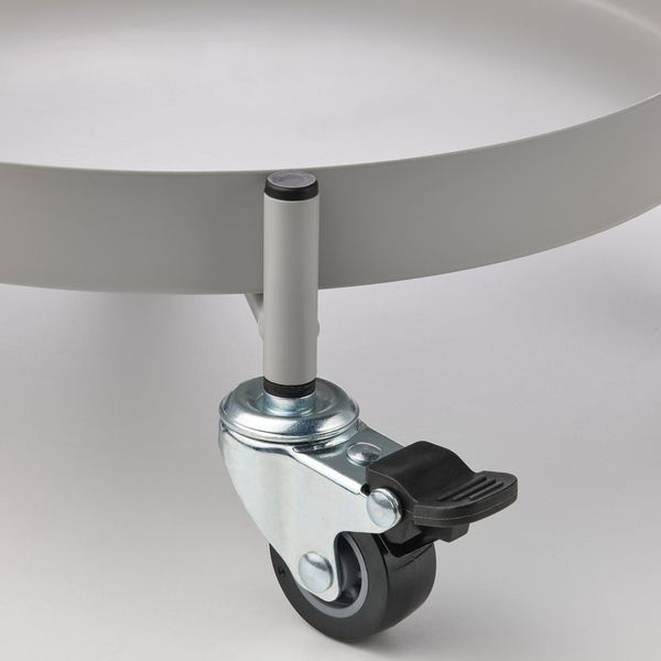 Подставка на колесах, для дома, улицы светло-серый, 32 см IKEA OLIVBLAD ОЛИВБЛАД 605.613.14 - схема-чертеж с размерами