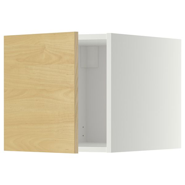 Верхний шкаф МЕТОД, белый, Тингсрид береза (40x40 см) - схема-чертеж с размерами