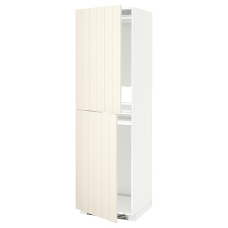 Высокий шкаф для холодильник/мороз, белый/Хитарп белый с оттенком 60x60x200 см IKEA METOD МЕТОД 792.264.78