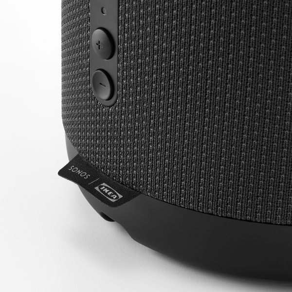 Лампа, динамик Wi-Fi, абажур бамбук IKEA SYRLIG СИРЛИГMFONISK 395.305.60 - схема-чертеж с размерами