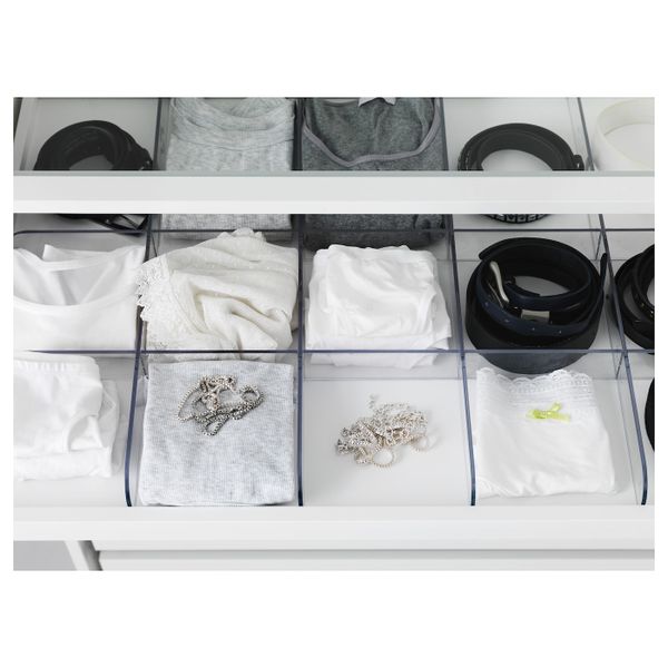 Выдвижная полка с разделителем, белый, прозрачный 75x58 см IKEA КОМПЛИМЕНТ 592.429.69 - фото 3