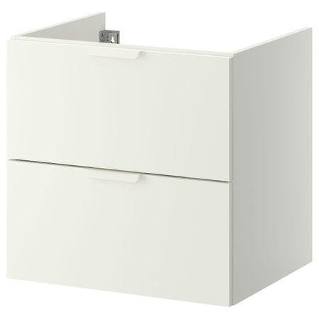 Шкаф для раковины с 2 ящ, белый 60x47x58 см IKEA GODMORGON ГОДМОРГОН 403.690.05