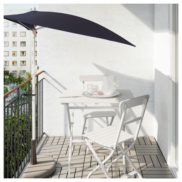 Садовый стол МЭЛАРО, белый (80x62 см) - фото 2