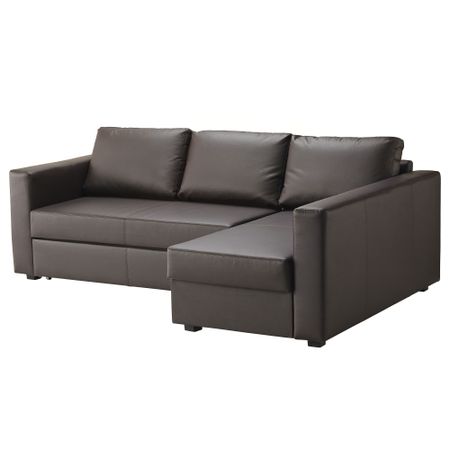 Угловой диван-кровать с отделением для хранения МОНСТАД, Кимстад темно-коричневый
