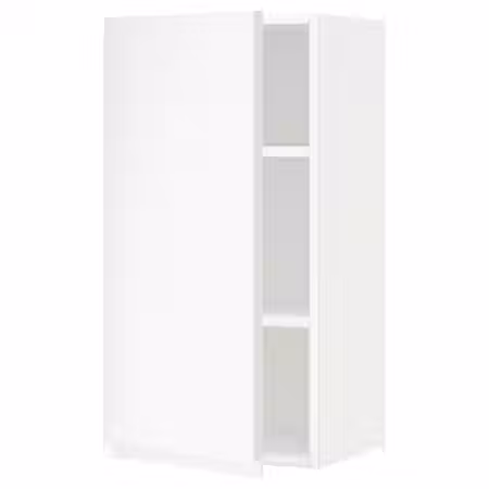 METOD Навесной шкаф с полками - белый/Voxtorp матовый белый 40x80 см