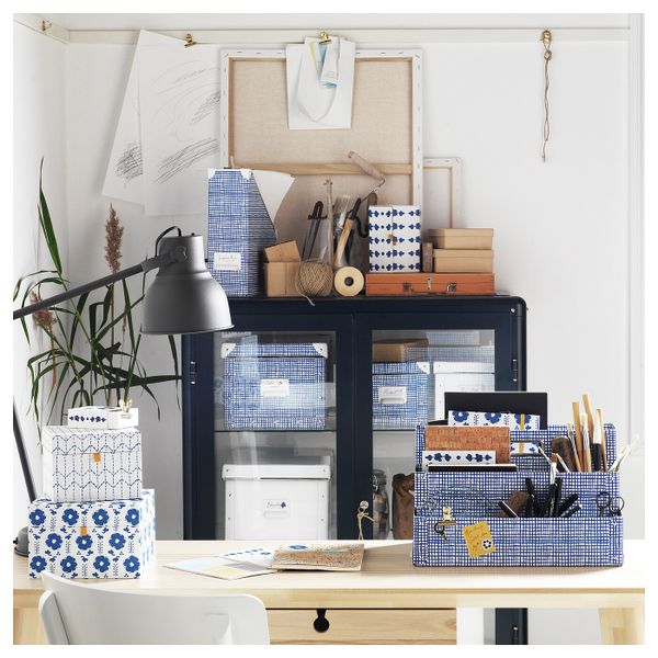 Папка с наклейками, белый, синий IKEA АНИЛИНАРЕ 104.280.06 - фото 6