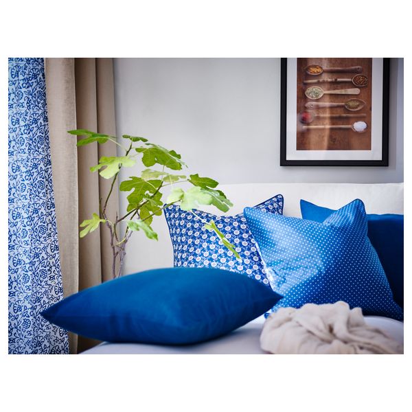 Чехол на подушку ВИГДИС, синий (50x50 см) - фото 4