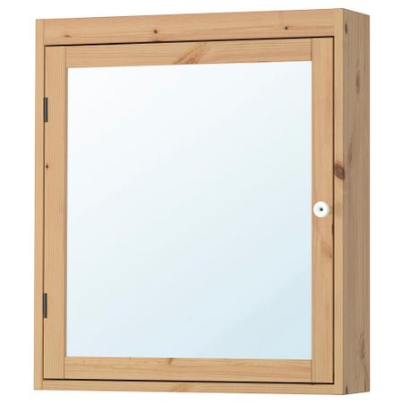 Шкафчик зеркальный СИЛВЕРОН, светло-коричневый (60x14x68 см)