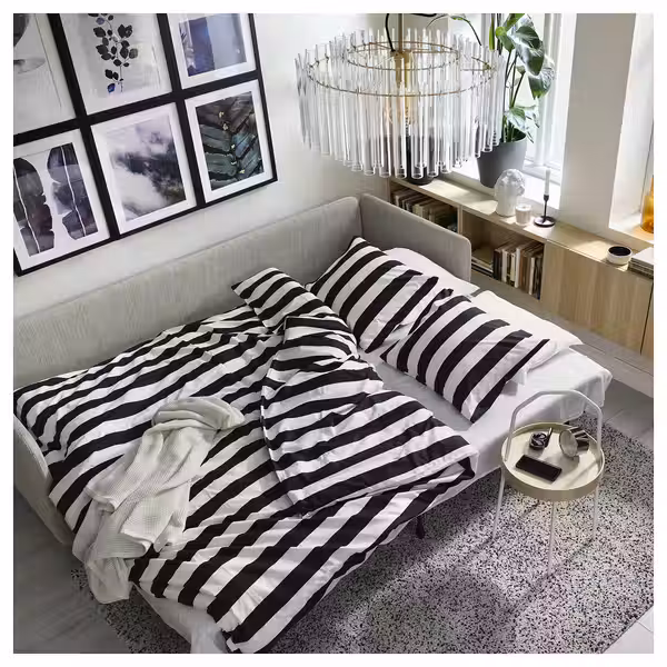 SÖDERHAMN 3-местный диван-кровать - Viarp бежевый/коричневый - фото 4