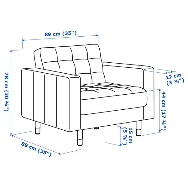 IKEA, дополнительный ракурс - схема-чертеж с размерами