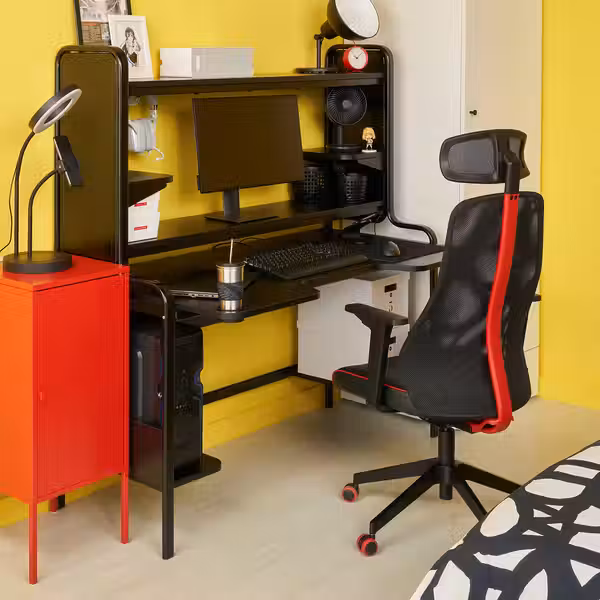 FREDDE / MATCHSPEL МАТЧСПЕЛ Геймерский стол и стул - чёрный - фото 4