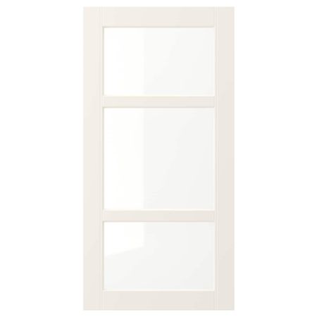 Стеклянная дверь, белый с оттенком 40x80 см IKEA HITTARP ХИТАРП 503.613.77