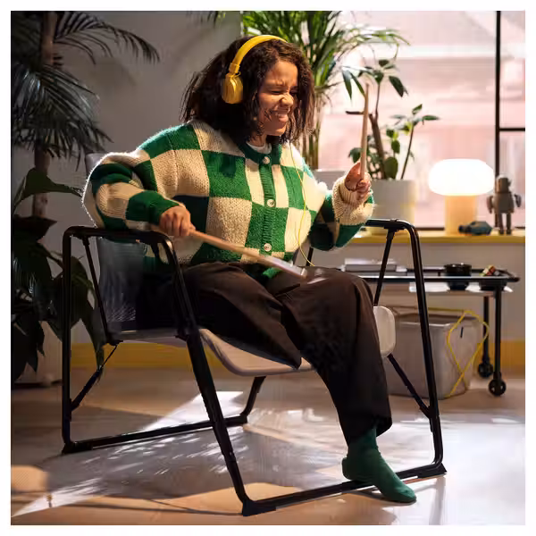 BRÄNNBOLL БРЭННБОЛЛ Кресло для геймеров - серый/чёрный - фото 4