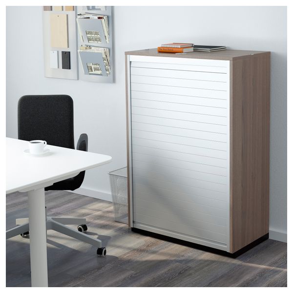 Шкаф с дверью-шторой ГАЛАНТ, серый (80x120 см) - фото 2