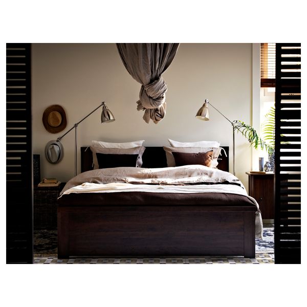 Каркас кровати БРУСАЛИ, коричневый, Лонсет - фото 4