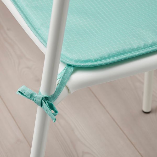 Подушка на стул, светлая бирюза для дома, улицы 34x34x1.0 см IKEA BRÄMÖN 404.921.71 - фото 2