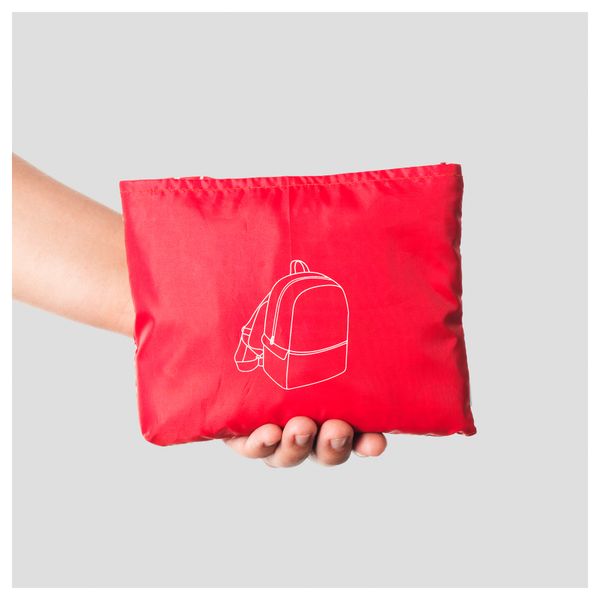 Рюкзак КНЭЛЛА, красный/белый - схема-чертеж с размерами