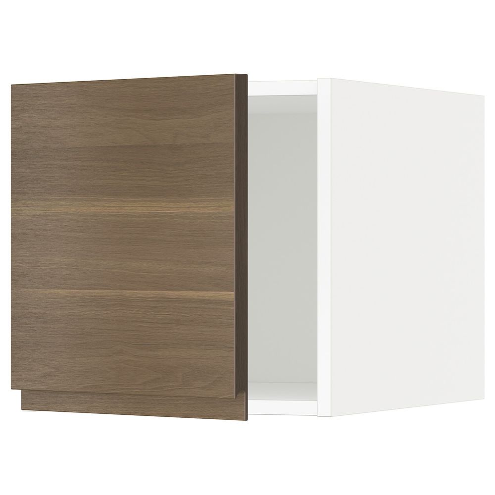 Верхний шкаф, белый/Воксторп под грецкий орех 40x40 см IKEA METOD МЕТОД 894.460.88 - фото 1
