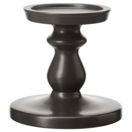 Подсвечник для формовой свечи ЭРСЕТТА, серый (13 см)