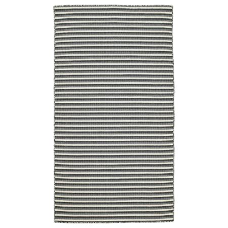 Ковер безворсовый ВЕСТБРИК, ручная работа, серый (80x150 см)