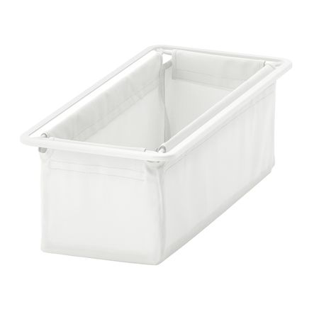 Текстильная корзина, белый 25x51x15 см IKEA JONAXEL ЙОНАКСЕЛЬ 604.312.90