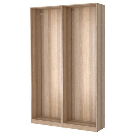 2 каркаса гардеробов, под беленый дуб 150x35x236 см IKEA PAX ПАКС 499.322.36