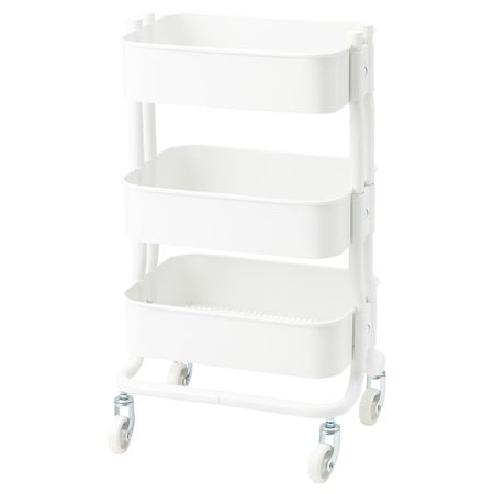 Тележка, белый 38x28x65 см IKEA RÅSHULT РОСХУЛЬТ 804.889.83