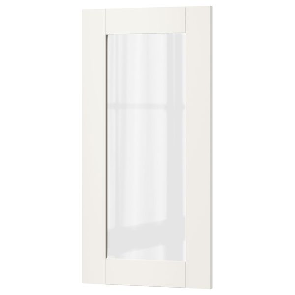 Стеклянная дверь СЭВЕДАЛЬ, белый - фото 1