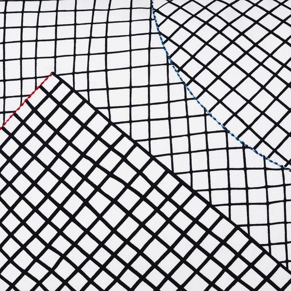 Чехол на подушку, ручная работа белый, черный 40x65 см IKEA ХАНТВЕРК 704.499.54 - фото 3