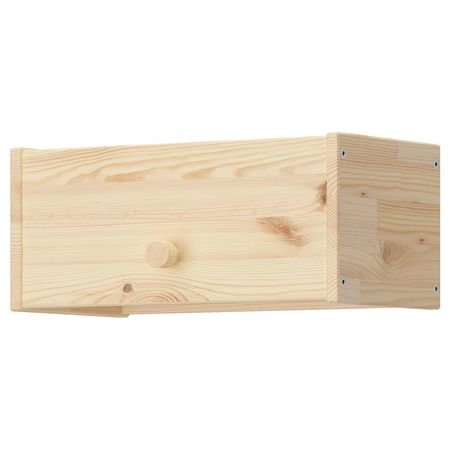 RAGGBERG Вешалка с полкой - сосна 40x21x17 см