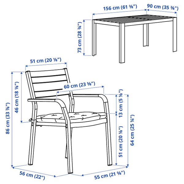 IKEA в интерьере - схема-чертеж с размерами