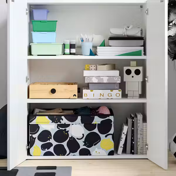 LASTARE ЛАСТАРЕ Комбинация д/хранения - белый 80x42x100 см - схема-чертеж с размерами