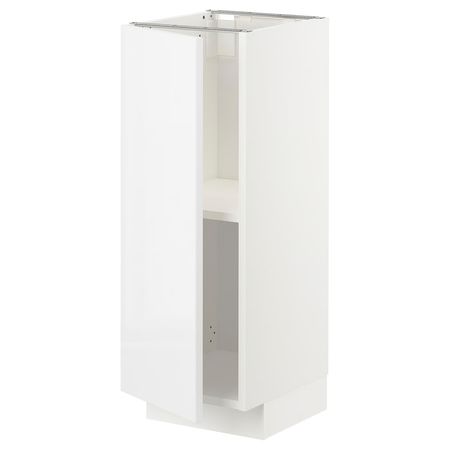 METOD Напольный шкаф с полками - белый/Ringhult белый 30x37 см