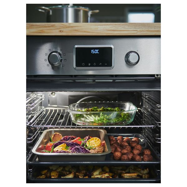 Конвекционная духовка с паром, IKEA 500 цвет нержавеющей стали IKEA FORNEBY 305.577.90 - фото 3