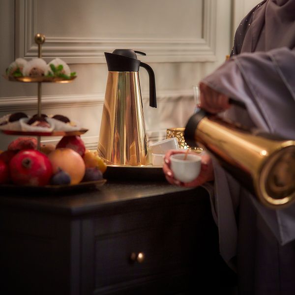 Термос, золотой 1.5 л IKEA LJUVARE ЛЬЮВАРЕ 704.921.36 - схема-чертеж с размерами