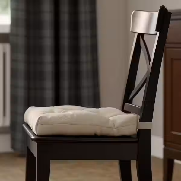 MALINDA Подушка на стул - светло-бежевый 40/35x38x7 см - фото 4