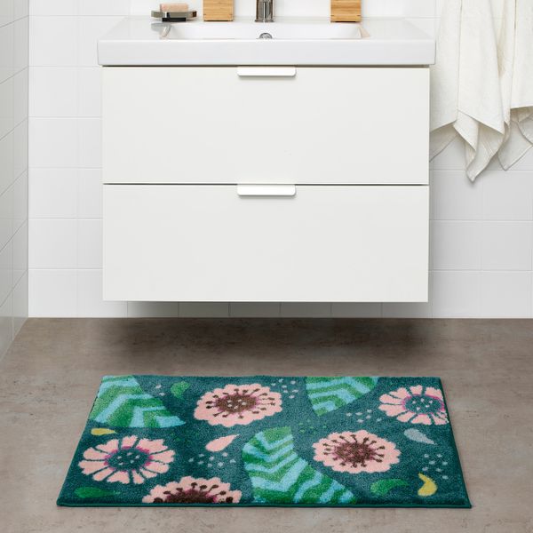 Коврик для ванной, разноцветный 50x80 см IKEA САНДТРЭСКЕТ 104.296.28 - фото 2