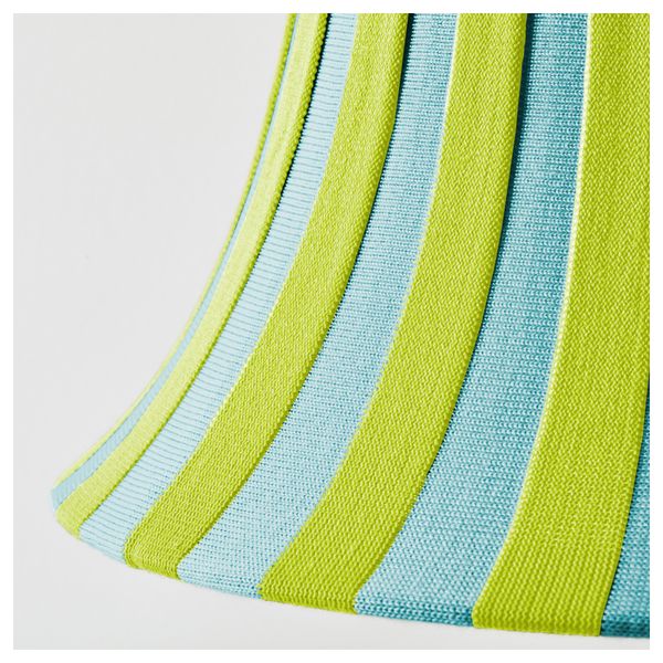 Абажур ЭМТЕВИК, синий, зеленый в полоску (37 см) - фото 2