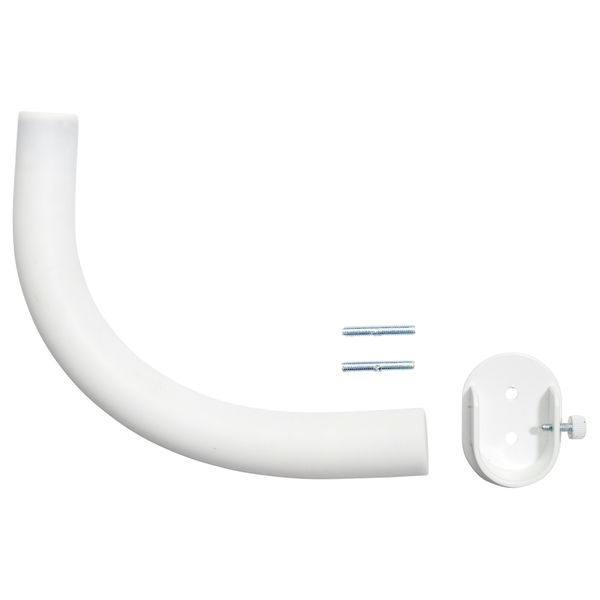 Угловое соединение гардинного карниза ХУГАД, белый - фото 1