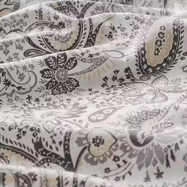 RODGERSIA РОДГЕРСИЯ Наволочка - серый/белый 50x60 см - схема-чертеж с размерами