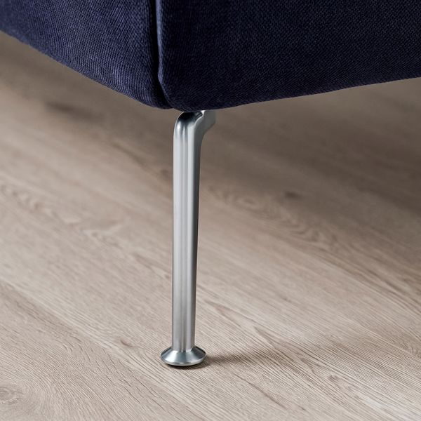 Каркас кровати с обивкой IKEA, Tallmyra черно-синий, 140x200 см, дополнительный ракурс