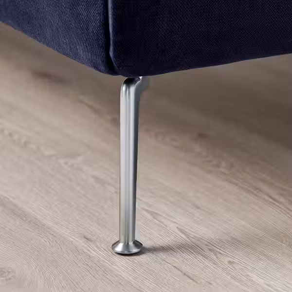 Каркас кровати с обивкой IKEA, Tallmyra черно-синий, 140x200 см, дополнительный ракурс