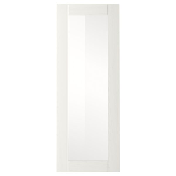 Стеклянная дверь РОСДАЛЬ, белый ясень - схема-чертеж с размерами