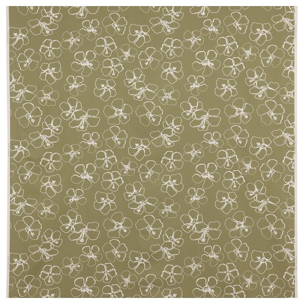 Ткань, зеленый неокрашенный/цветок 150 см IKEA IDASARA ИДАСАРА 104.901.21 - фото 1