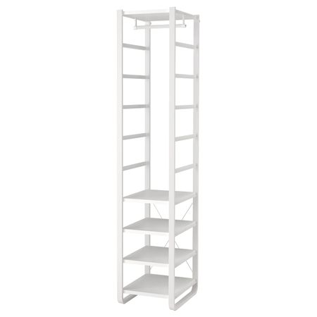 Гардероб, комбинация, белый 44x55x216 см IKEA ELVARLI ЭЛВАРЛИ 092.040.12