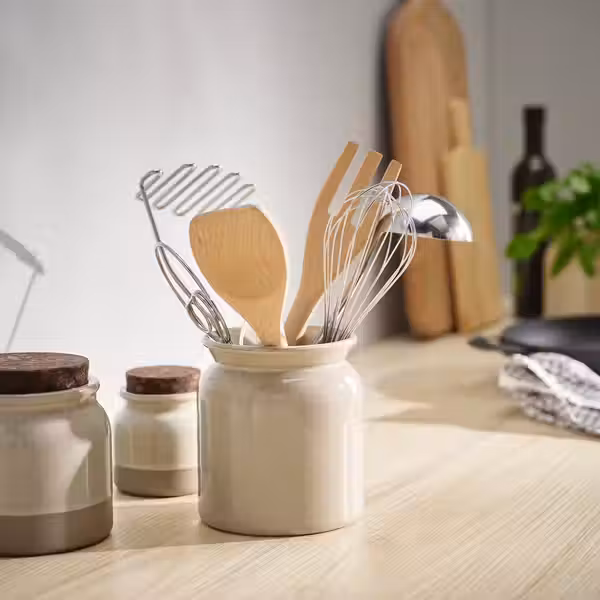 BRUGDHAJ БРУГДХЭЙ Держатель кухонных принадлежностей - бежевый 15 см - фото 2
