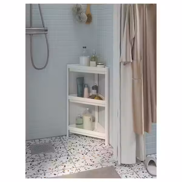 VESKEN Стеллаж угловой - белый 33x33x71 см - фото 2